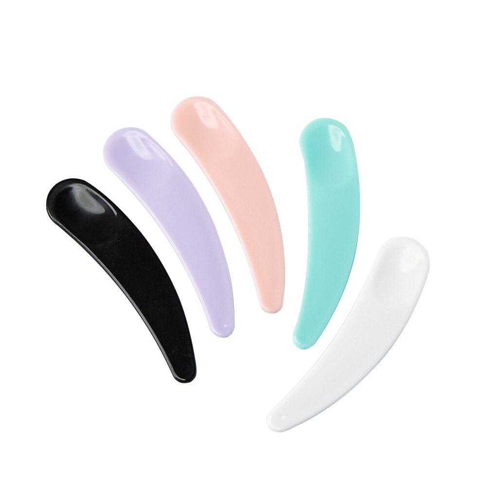 Neue 10/20/50 teile/satz Mini Kosmetik Spatel Scoop Einweg Maske Weiß Rosa Lila Schwarz Kunststoff Löffel machen-hoch maquillage Werkzeuge