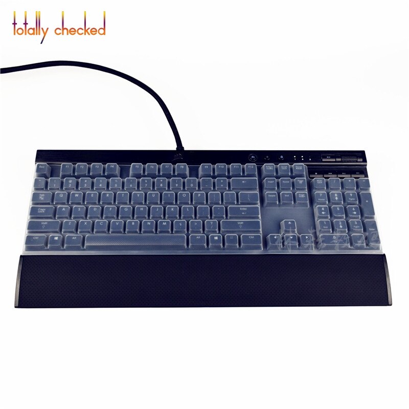 Protecteur de peau de couverture de clavier de Silicone pour le clavier mécanique de jeu de Corsair K70 RAPIDFIRE rvb RAPIDFIRE K70 LUX/LUX rvb: clear