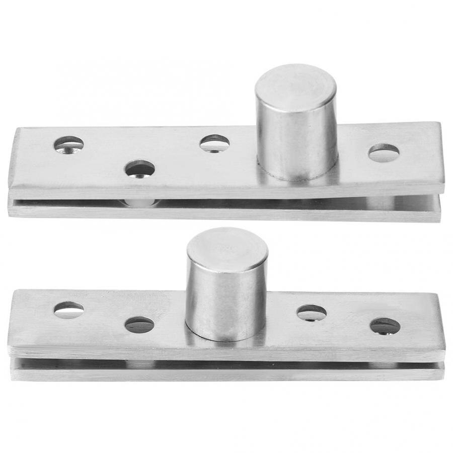 2Pcs 360 Degree Rotary Pivot Hinge 75mm/95mm/100mm Stainless Steel Concealed Rotating Door Hinge
