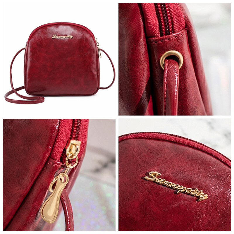 DONLEE QUEEN Shell Women Messenger Bags Cross Body Bag PU Leather Solid Vintage Mini Female Shoulder Casual Bag