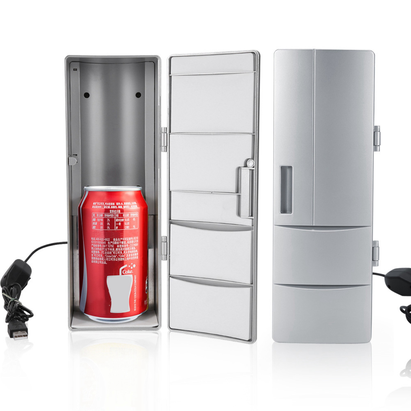 Kühlschrank Mini USB Kühlschrank Gefrier schrank Dosen trinken Bahre kühler wärmer Reise Kühlschrank Eisbox Auto Büro verwenden tragbar
