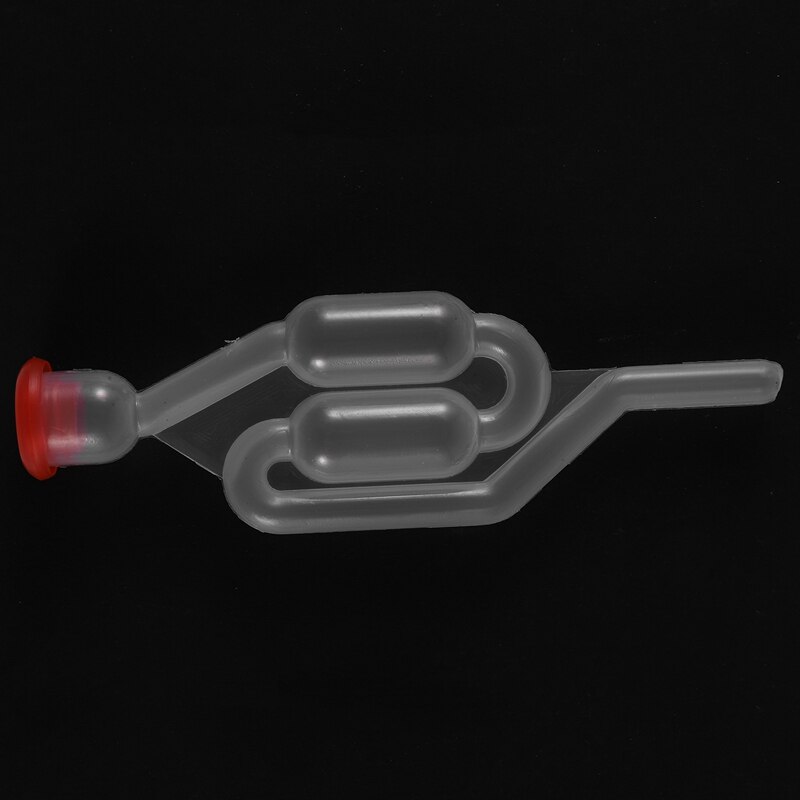 Wine Seal Exhaust Valve Straw Home Brew Wine Fermentation Airlock Sealed Plastic Air Lock Check Water Sealed Valves Eco Friendly