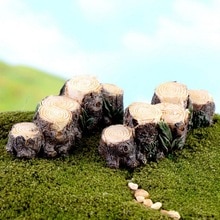 DIY Mini Boomstronk Bridge Model Hars Fairy Garden Miniaturen Poppenhuis/Terrarium/Vetplanten/Micro Landschap Decoratie