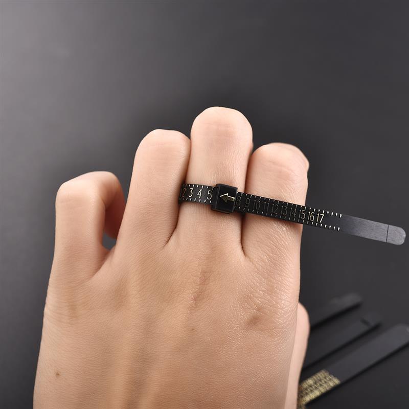 Ring sizer mått uk/us/jp/eu fingermått mätare män och kvinnors storlekar az smycken verktyg utrustning mjuka ring mätverktyg