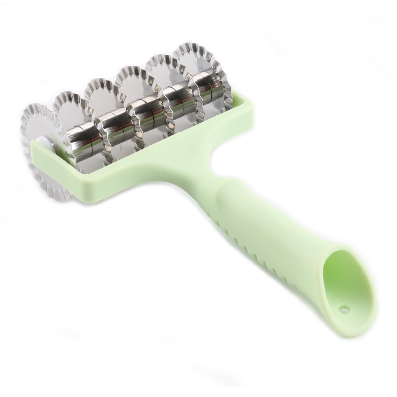 Rvs Rooster Roller Cutter Keuken Pull Netto Pizza Mes Wiel Pasta Deeg Biscuit Pie Keuken Bakken Tool Cutter