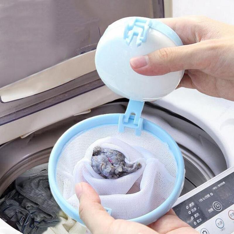 Home Floating Lint Hair Catcher Mesh Pouch Washing Machine Catcher Laundry Washing Dirt Bag Filter Floating Hair Catch Mach V8I4