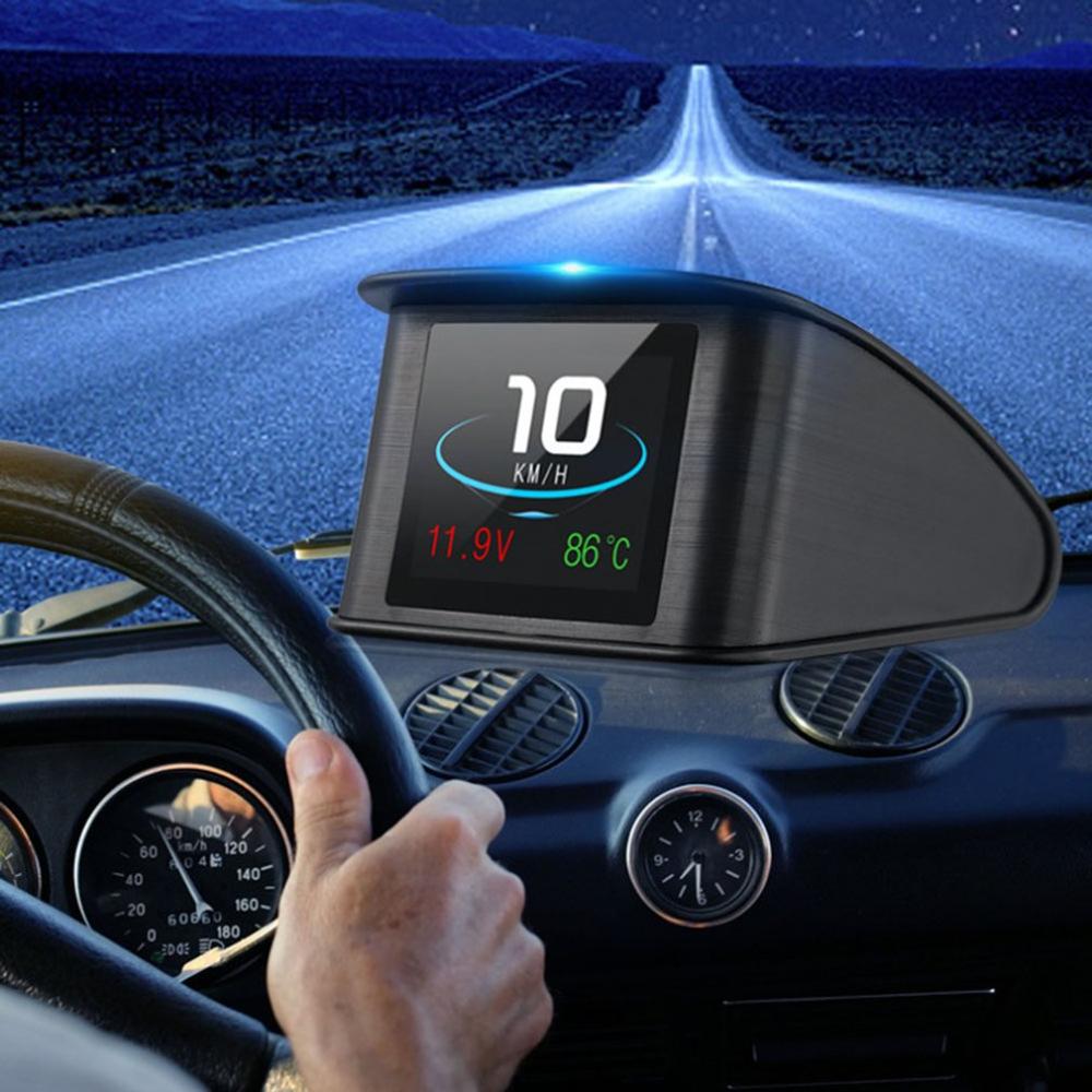 Smart  p10 auto hud head-up display auto universele high-definition obd 2 rijcomputer multifunctionele automatische schakelaar