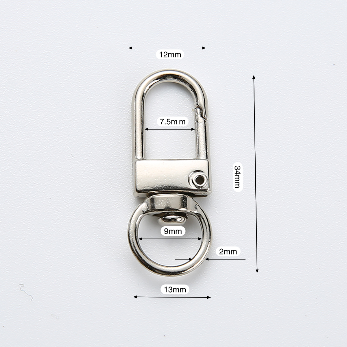 10/50/100 Stuks Sleutelhanger Roterende Hond Gesp Gouden Kreeft Sluitingen Haken Voor Diy Sieraden Maken sleutelhanger Accessoires