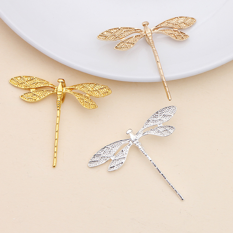 20 PCS 36*43MM Metal Alloy Gold/KC Gold/Silver Color Dragonfly Connectors Charm diy Jewelry Findings