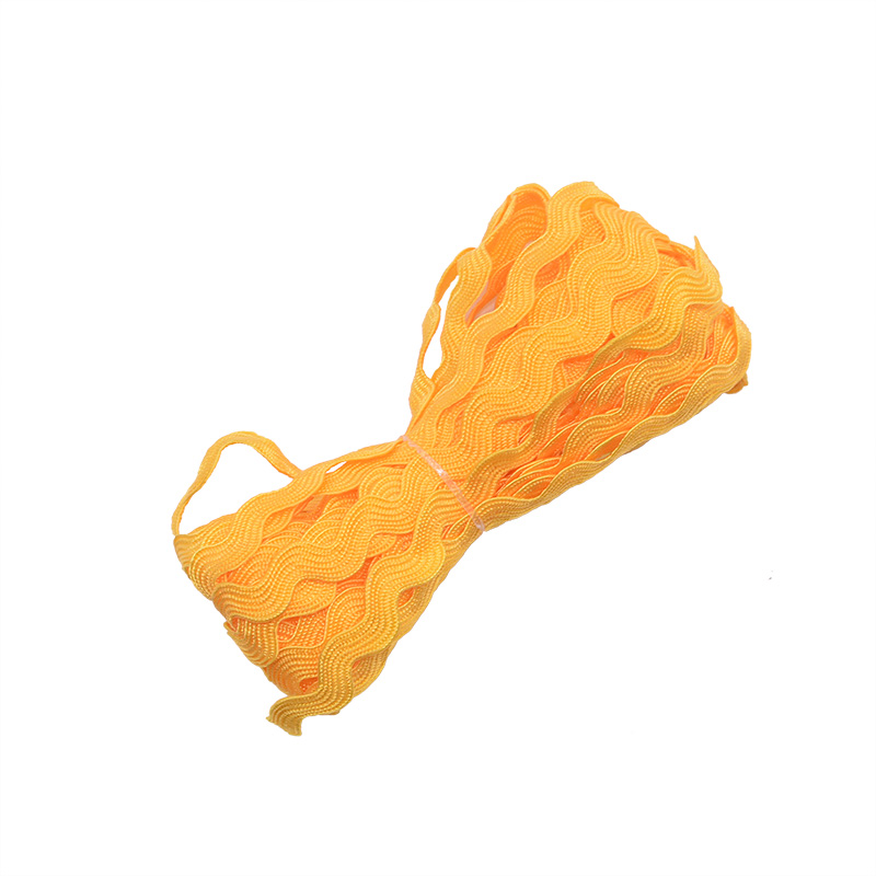 5mm S Shape Grosgrain Ribbon Curve Wavy Lace Trim Ribbon for Costume Hat Curtain Pillow Decoration Handmade DIY Sewing Crafts