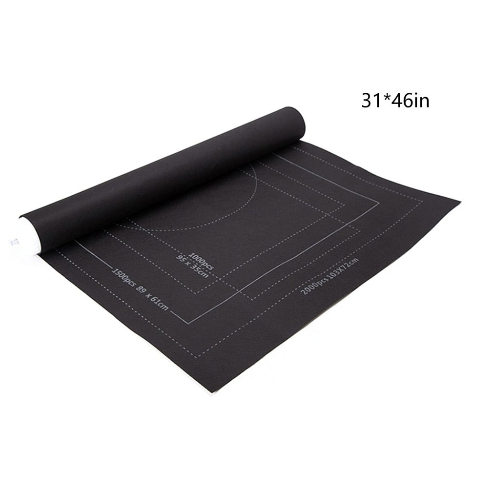 Jigsaw Roll Jigsaw Storage Felt Mat Jigsaw Puzzle Game mat Jigsaw roll mat felt mat jigsaw storage mat Puzzle storage blanket: Light Grey