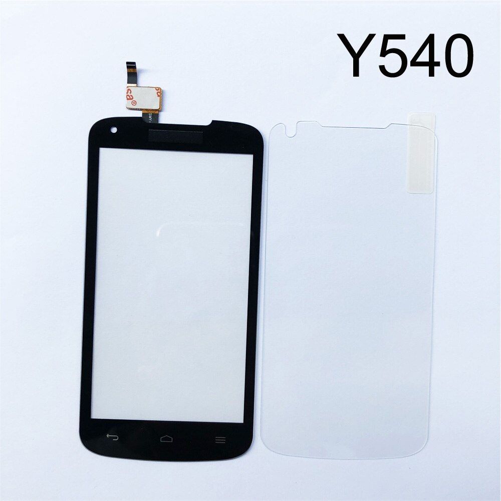 Touch Glass For Huawei Ascend Y530 Y540 Y541 Y560 Y625 Touch Screen Digitizer Pane Panel Replacement Free Tempered glass Film: Y540 Black