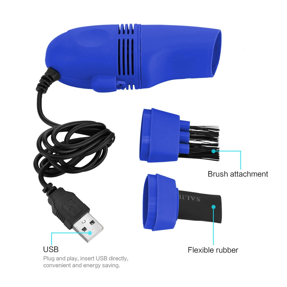 USB Cleaner Gadgets for Computer Vacuum Mini USB Keyboard Cleaner Laptop Brush Dust Cleaning Kit for PC Laptop Makeup Bag