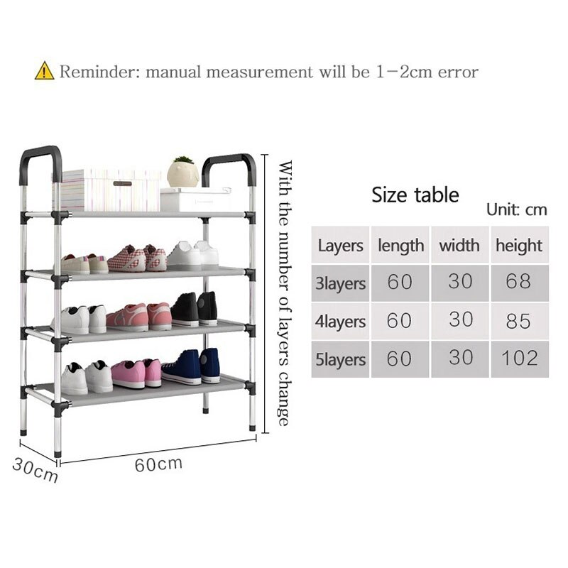 Skohylle skap arrangør holder 3/4/5 etterslep montere sko hylle hjem stue møbler stativer sko henger arrangører