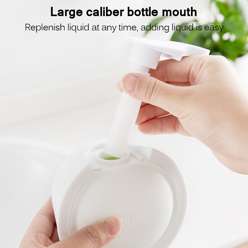 350ml Soap Dispenser Wall Mounted Free Punching Sanitizer Shampoo Dispenser Bathroom Portable Soap Dispenser