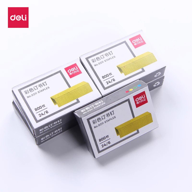 Skuteczne 0211 kolorowe zszywki 1 pudełko 24/6 jednolite paznokcie 12 # wiążące zszywki kolor zszywacz pilnik igiełkowy dokument Duńczyk wiążące
