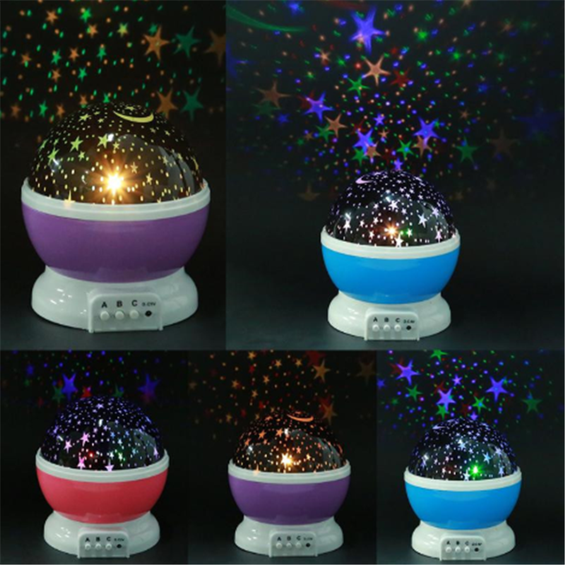 LED Projector moon Lamp starry Rotating Night Light star light Romantic USB Lamp For Children Kids Baby Bedroom Nursery