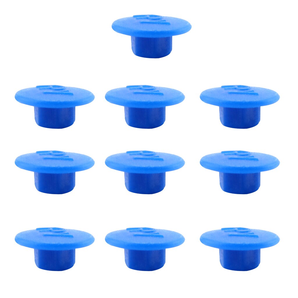 Paquete de 10 piezas de tapas protectoras hexagonales portátiles con cabeza hexagonal de tornillo Allen, azul, blanco, verde, rojo M5: Blue