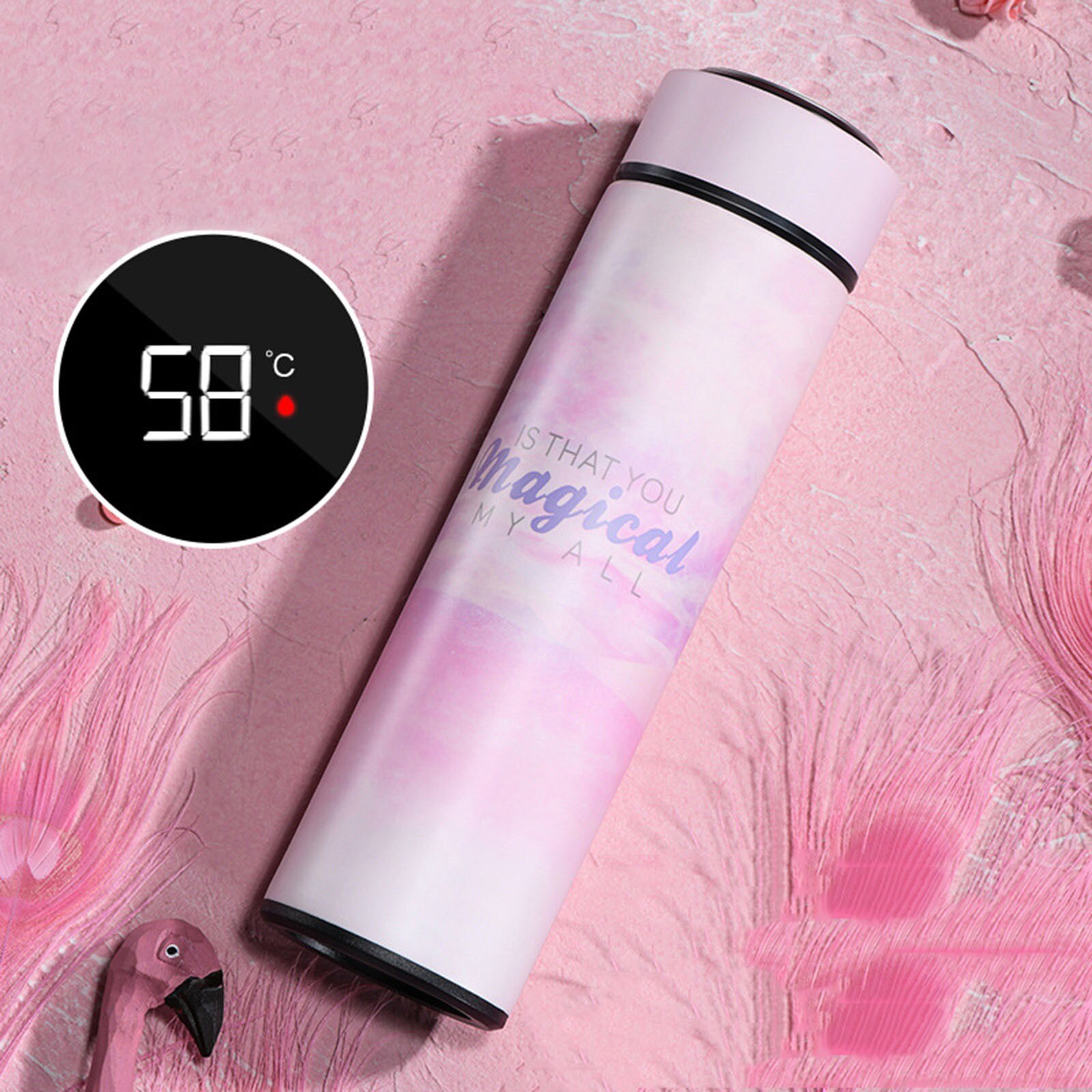 Café chá leite viagem caneca balas copo térmico nova moda dupla parede de aço inoxidável frascos vácuo 500ml presentes thermocup