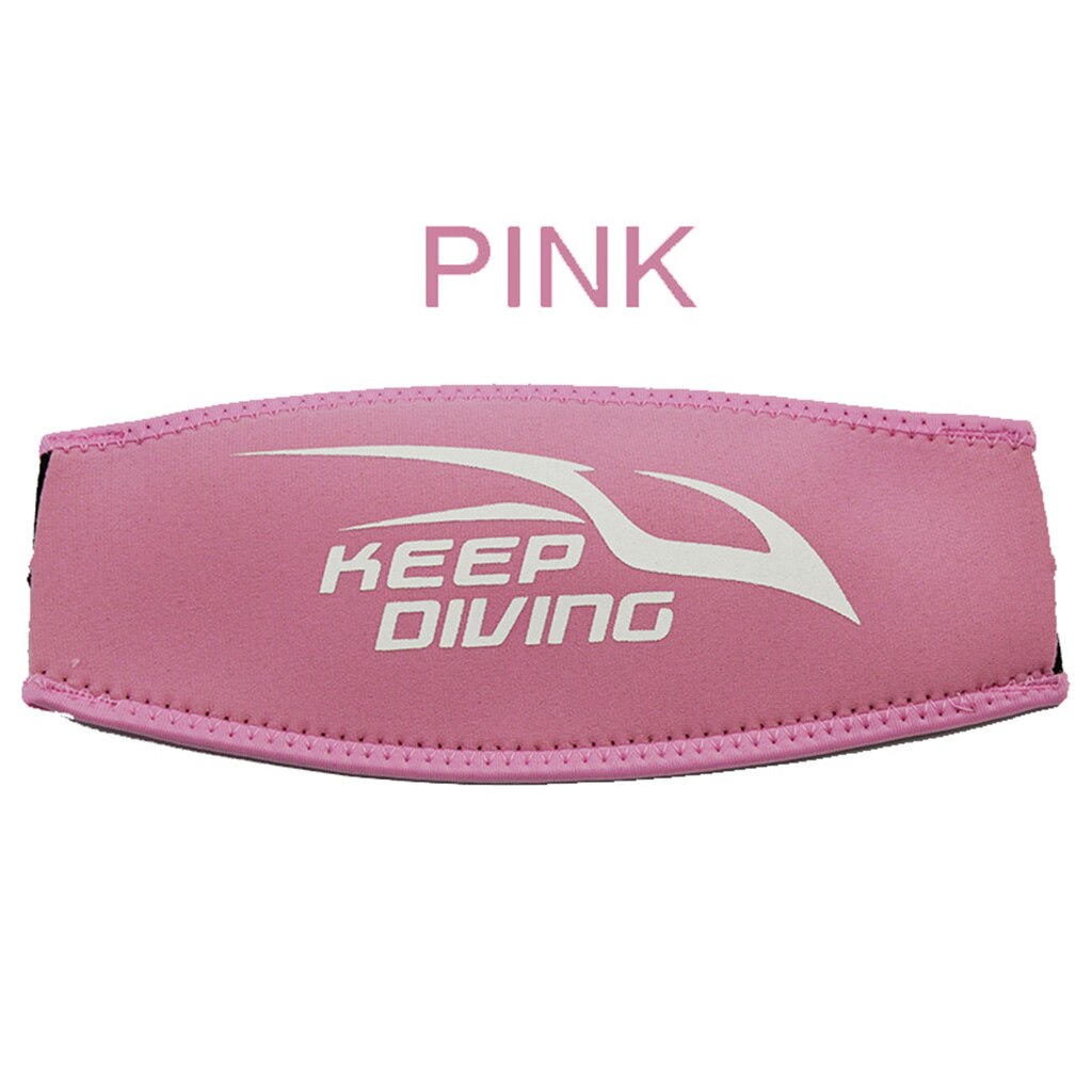 Roze neopreen comfort scuba dive duikmasker bandhoes past op de meeste watersportmaskerbanden 8.74 "  x 3.94 "