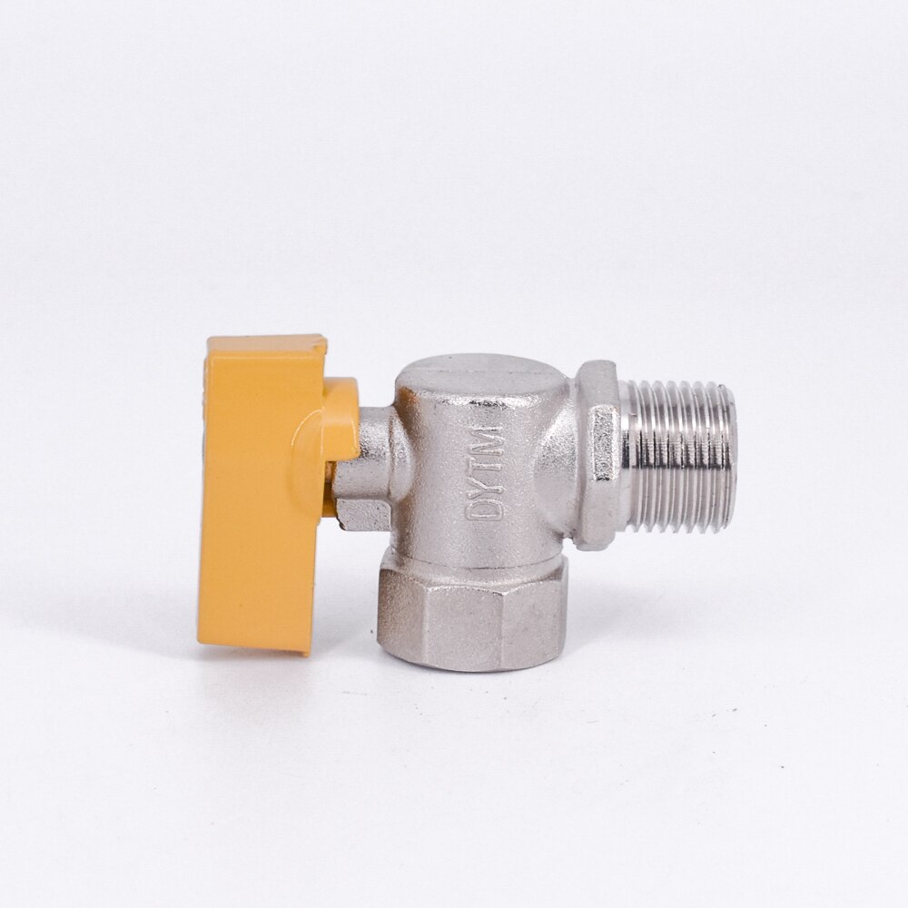Robinet à boisseau sphérique coudé mâle 1/2 " bsp 90 degrés pour eau, gaz, huile