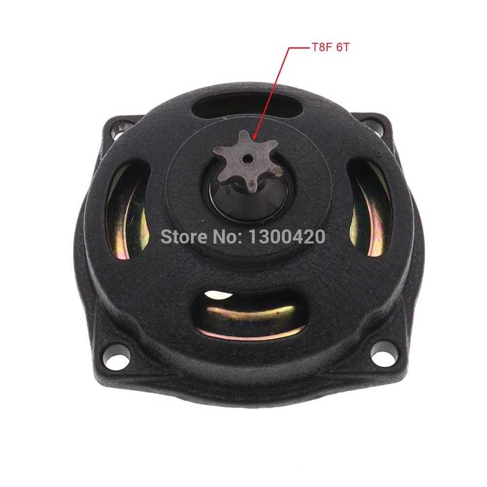 T8F 25H 6T 7T Kupplung Trommel Glocke Gehäbenutzen Getriebe Kettenrad Kasten Abdeckung für 2 Hub 47cc 49cc Motor- Tasche Fahrrad Mini Moto Schmutz ATV Quad: T8F 6T