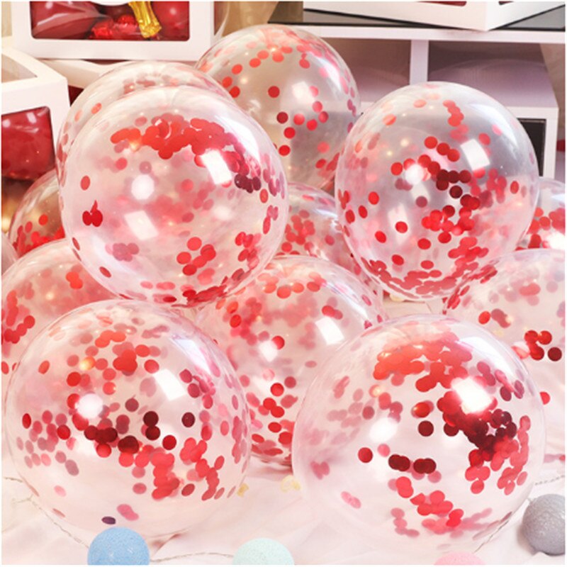 12 Inch 15 Pcs Rose Gold Confetti Latex Ballonnen, Baby Shower, Bruiloft Decoratie, kinderen Verjaardagsfeestje Ballonnen: e / 10inch