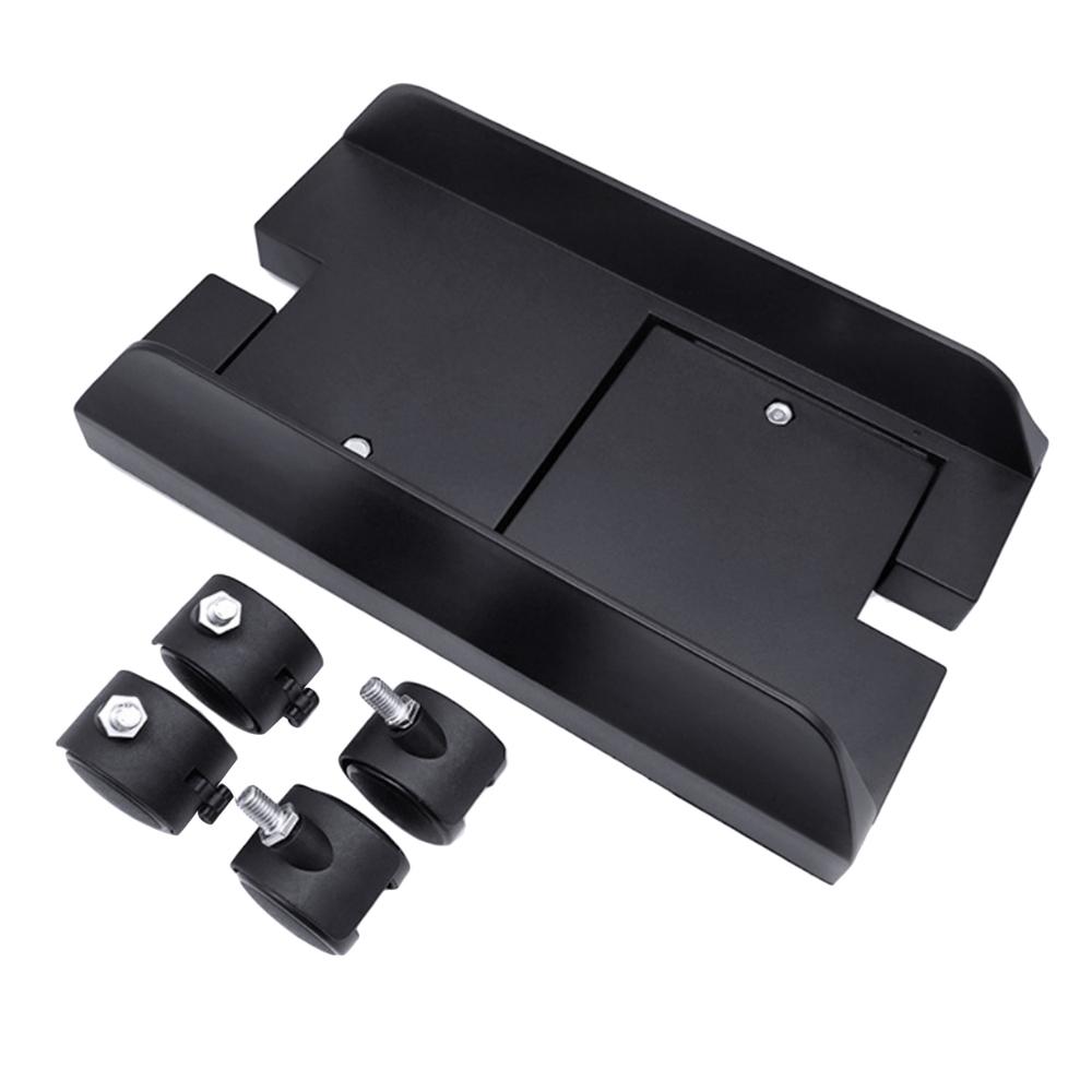 Verstelbare Computer Case Cpu Rolling Holder Bracket Stand Desktop Mainframe Opbergrek Met 4 Zwenkwielen Voor Home Office: Black