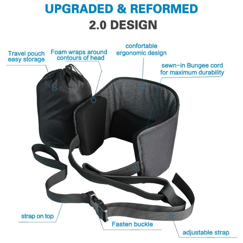 Hamac de cou suspendu, traction des vertèbres cervicales, extensible, apaisant, respirant, mousse à mémoire de forme, tête extensible, ceinture de fixation