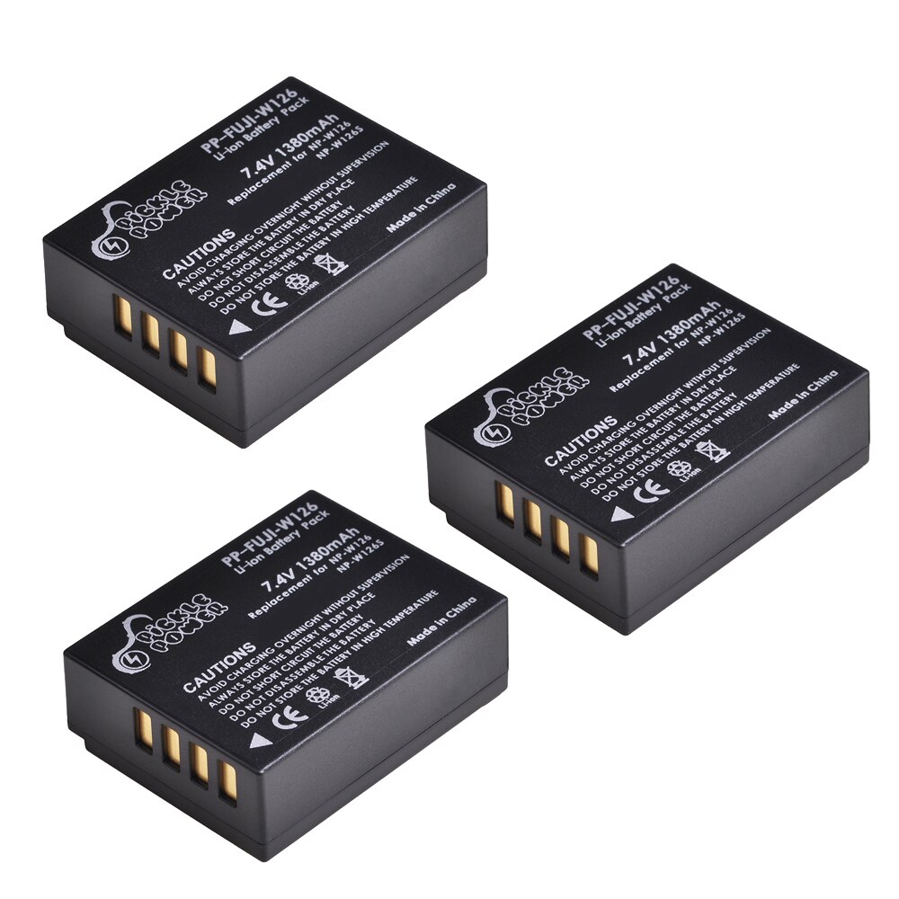 1380mAh NP-W126S NP-W126 batterij voor Fujifilm X-T100, X-T200, X-M5, X100F, X100V, X100VI, X-S10, X-A5, X-A10, X-E4, X-Pro3, X-T2: Roze