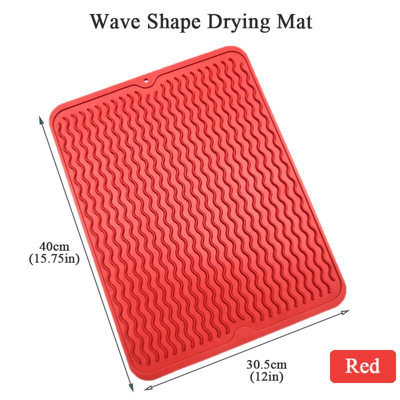 Silicone Vierkante Schotel Drogen Mat Hittebestendige Aftappen Servies Dishwaser Duurzaam Kussen Pad Servies Tafel Mat Placemat