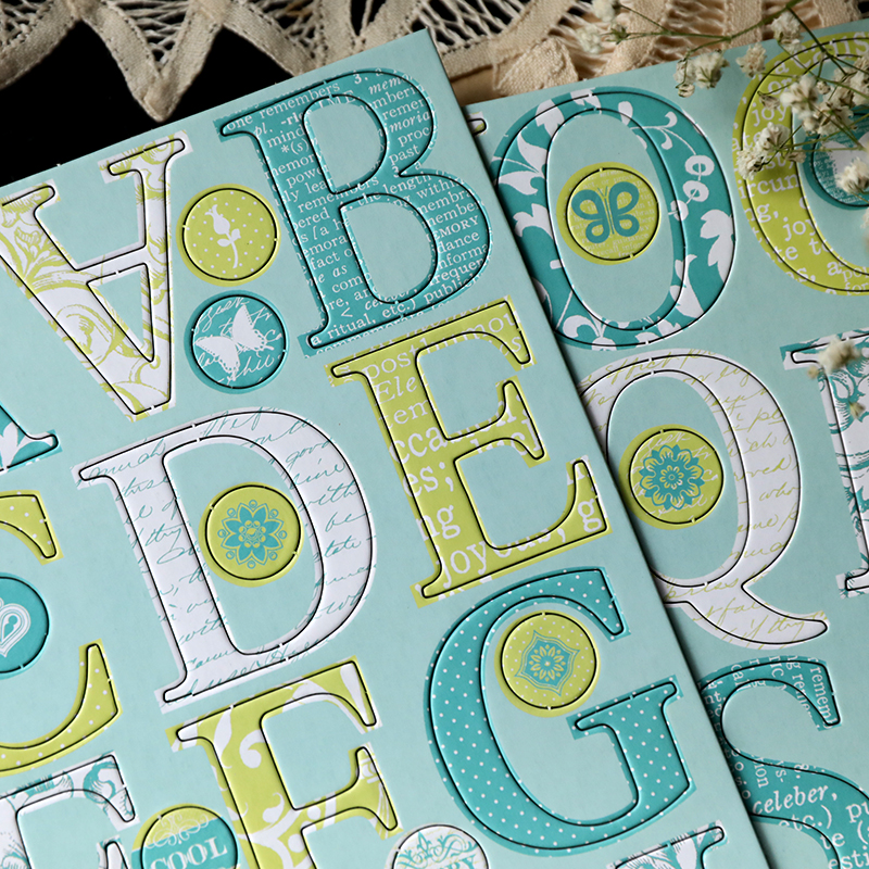Green cardboard letters Scrapbooking Happy Planner... – Grandado