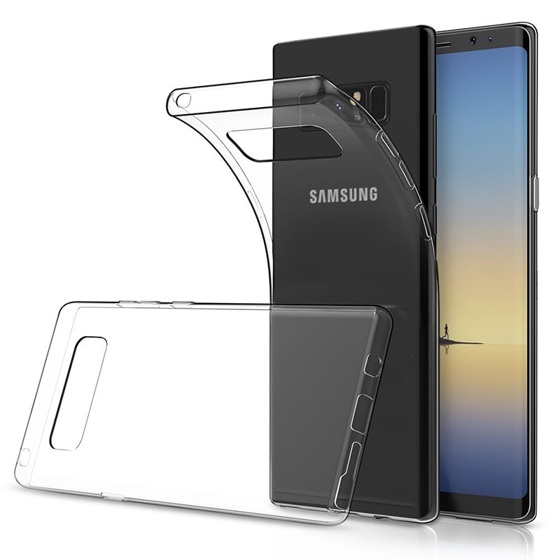 Coque de téléphone portable en TPU pour Samsung Galaxy Note 8, étui de protection en Silicone souple Transparent 360, Galaxy Note 8