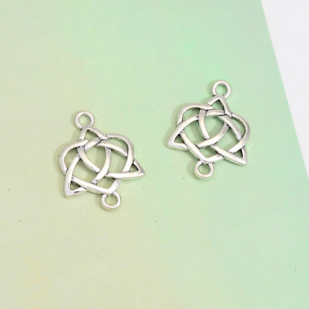 12/20pz Misto Amuleti di Protezione Celtica Pendenti e Ciondoli Wiccan Nodo della Strega Stregoneria Irlandese Pendenti Fai Da Te Orecchino Creazione di Gioielli Forniture