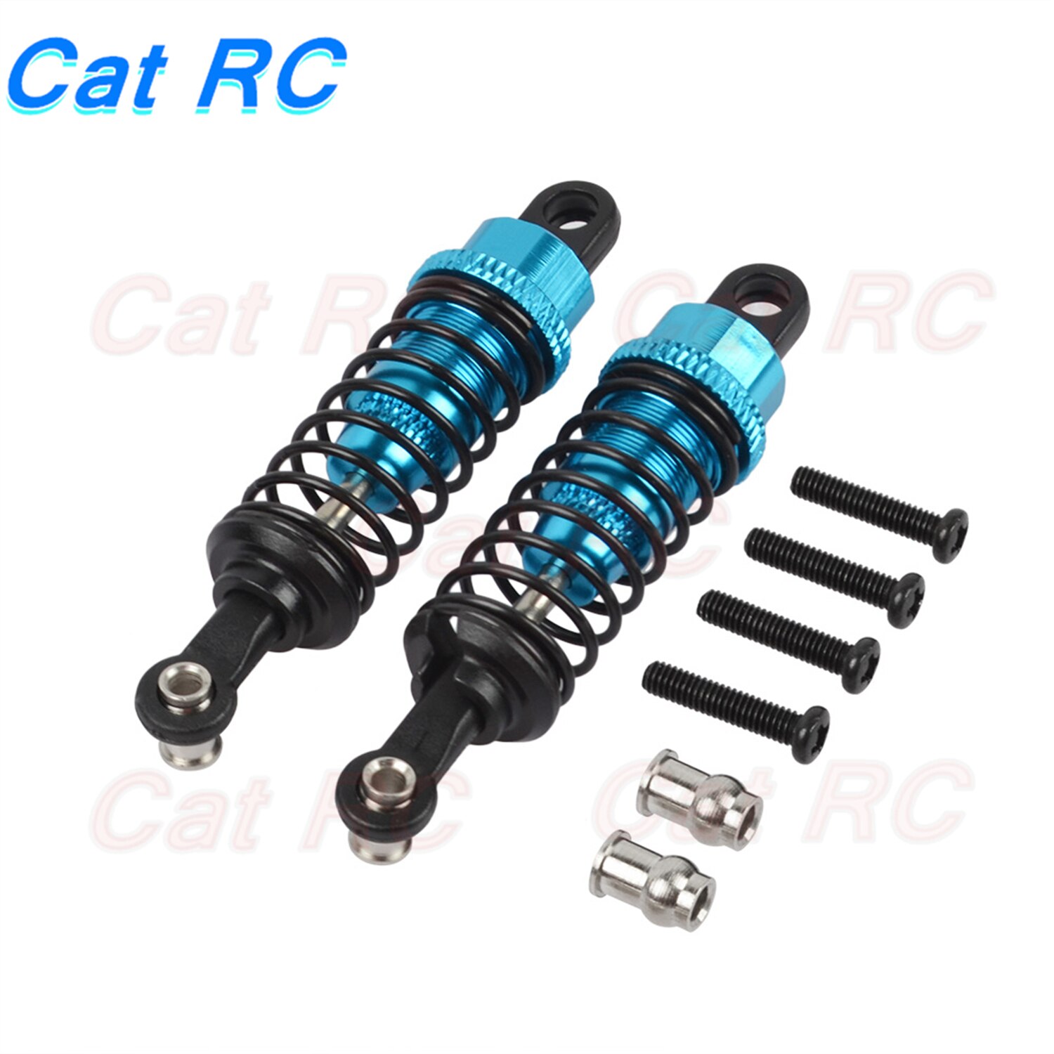 RC Schokdemper, 2 Stuks Aluminium RC Auto Schokdemper Voor Achter RC Schokdemper Veren Demper Ophanging 140mm voor 1/8 RC Afstandsbediening Auto(goud