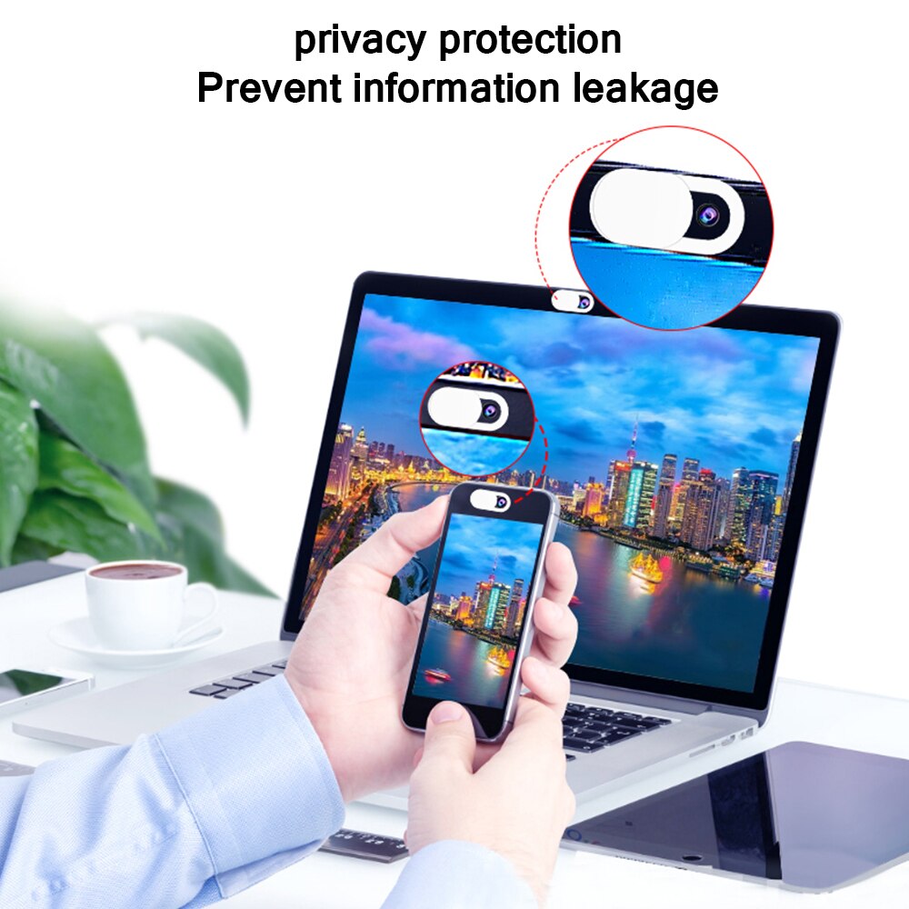 6 pçs universal webcam adesivo plástico preto/branco capa de câmera capa protetora webcam len etiqueta para portátil lente do telefone móvel