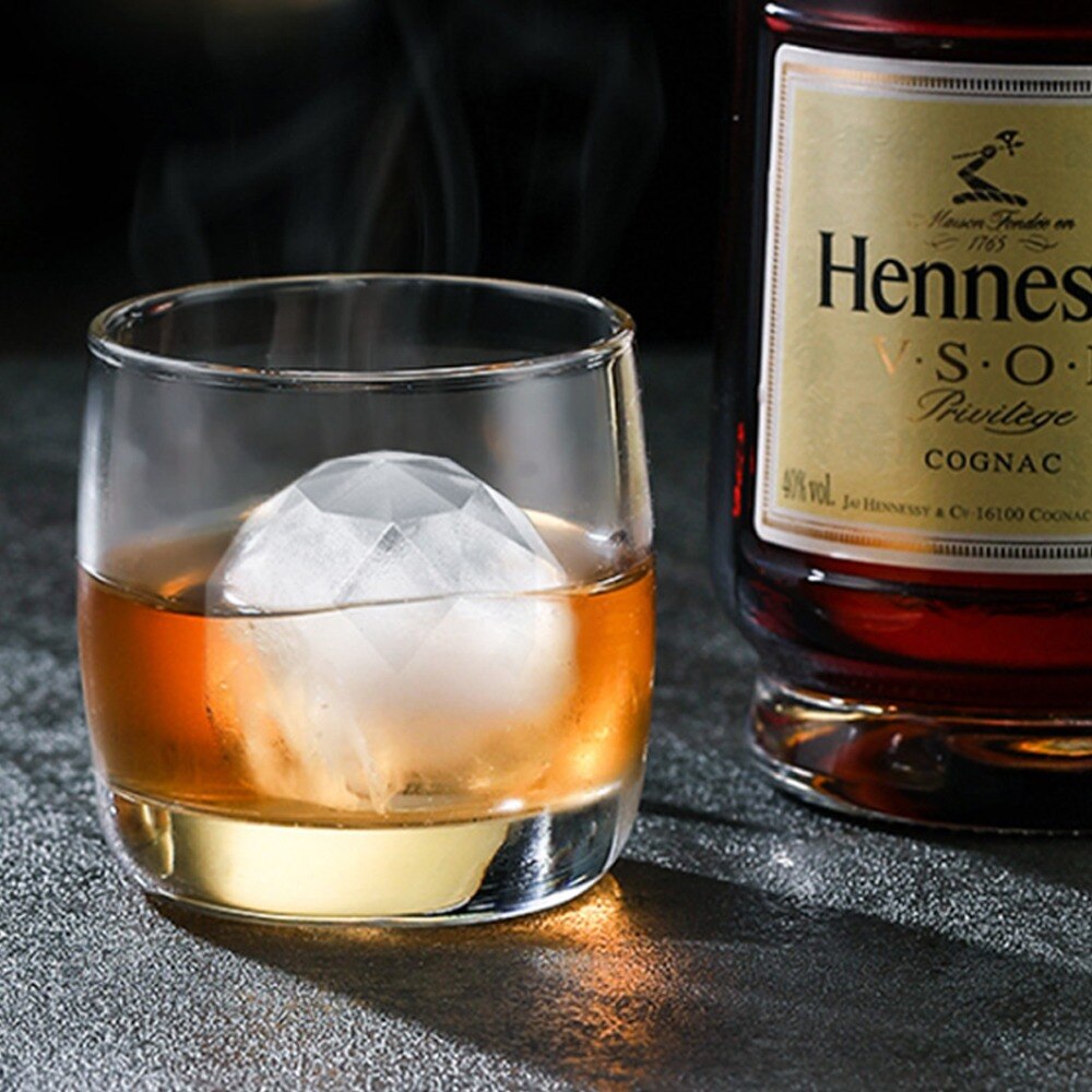 Gran rombo bola de hielo molde PP seguro hielo congelado cubo bola de hielo whisky molde Multi-propósito de hielo bandeja Flexible bandejas de hielo-hielo