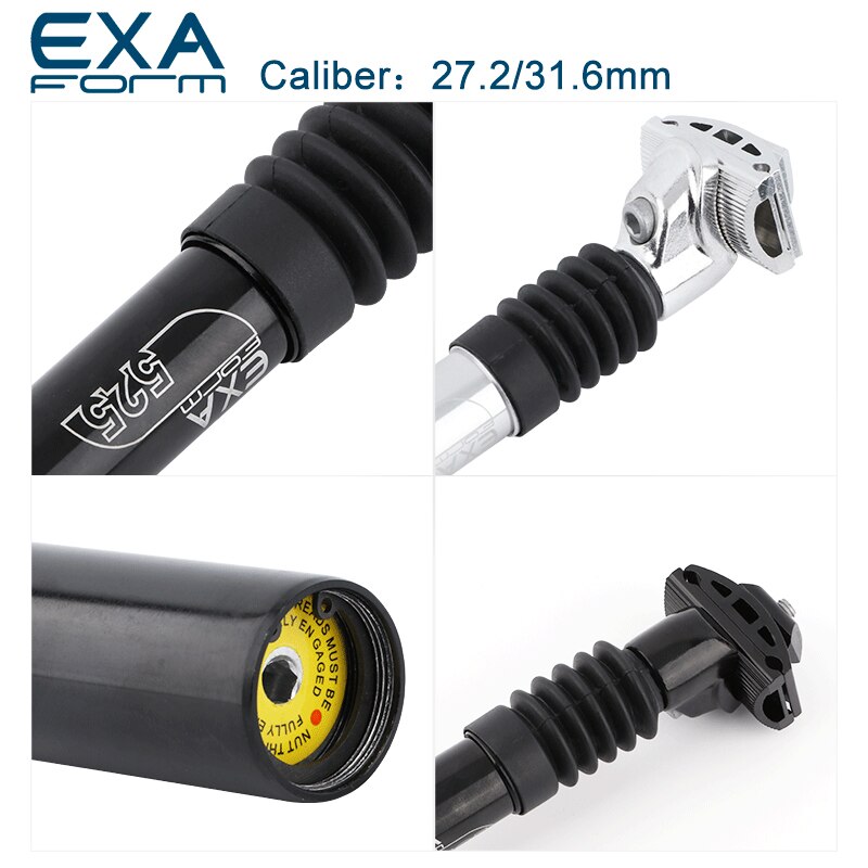 KS EXA525 vtt tige de selle 27.2/31.6mm * 350mm Suspension amortisseur tige de selle vélo de route siège de bicyclette accessoires de vélo