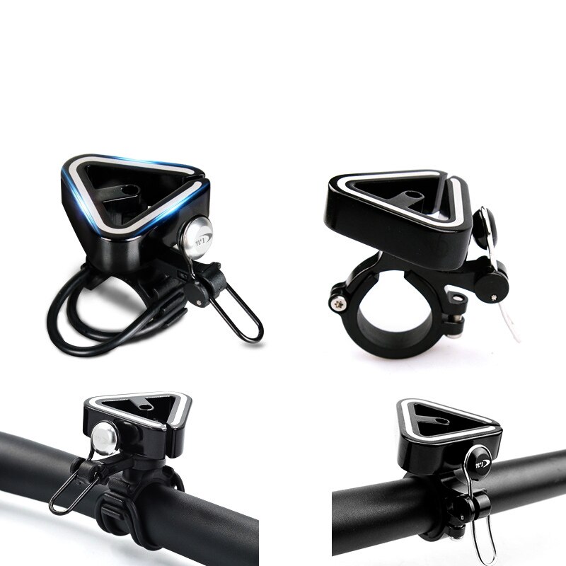 Cykelklockor mtb färgglada klockor fast växel triangel högljudd kopparklocka ring minneshorn cykeltillbehör