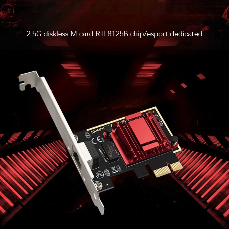 TXA092 Computer Network Card, High-Speed and Stable 2.5G Gigabit Gaming Dedicated Diskless Network Card for Desktop