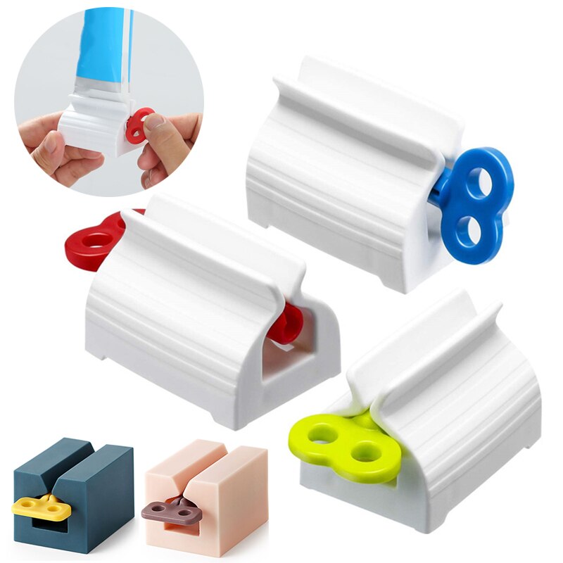 Exprimidor de tubo de pasta de dientes, prensa Manual para exprimir pasta de dientes, limpiador Facial con Clip, accesorios de limpieza para Baño