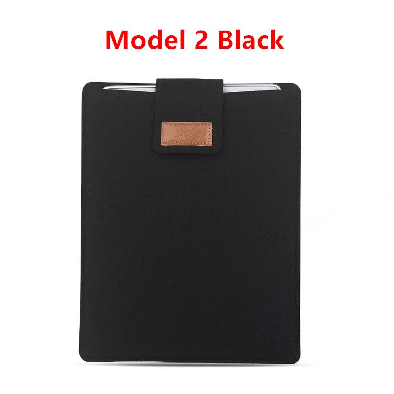 Felt Sleeve Bag Case for Apple iPad 9.7 inch For Samsung 10.1 inch Cover for iPad mini Xiaomi mipad 7.9" 8.0" Huawei T3 9.6": Mode 2 8.0 Black