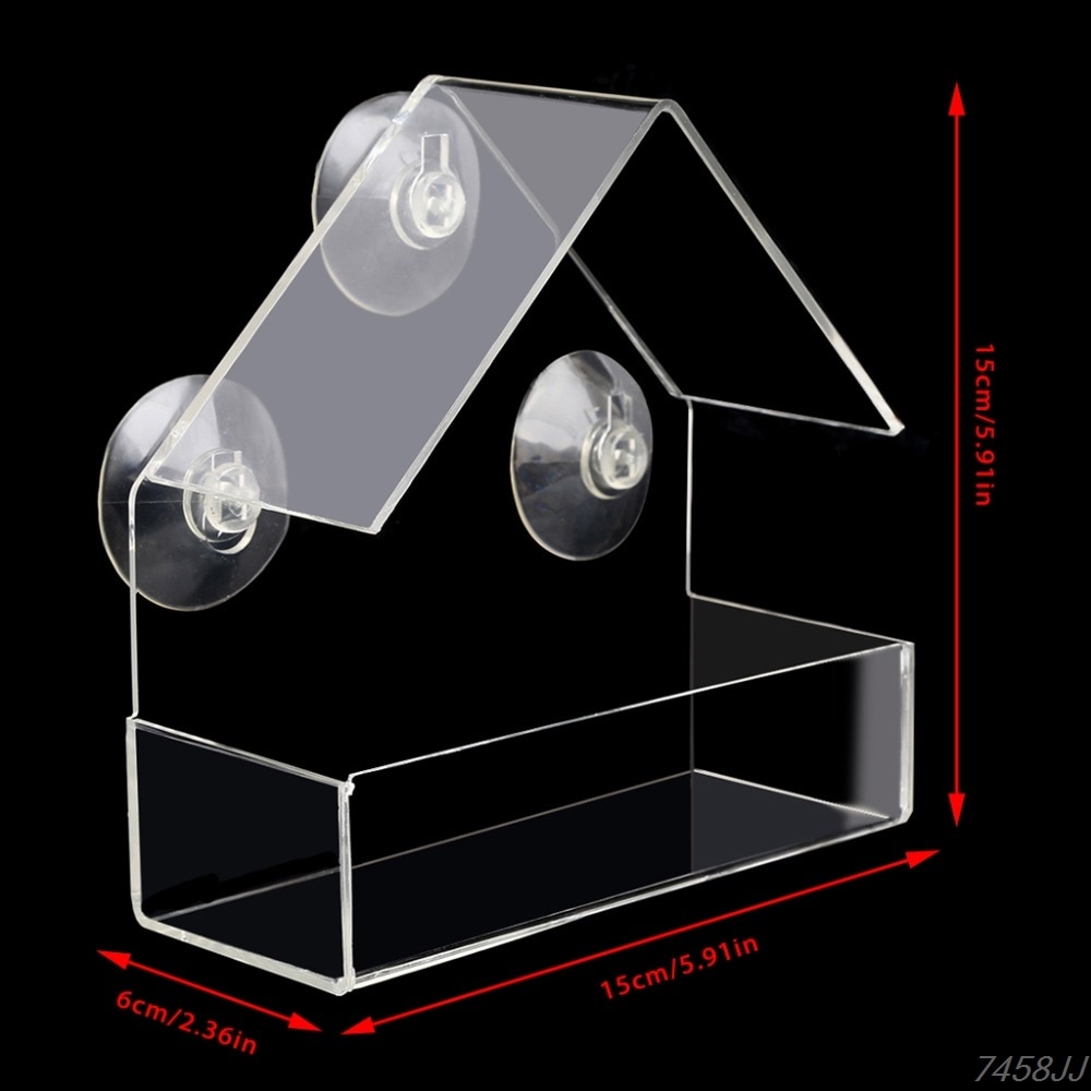 Pet Bird feeder Clear Window Squirrel Proof Bird Feeder Window bird feeders