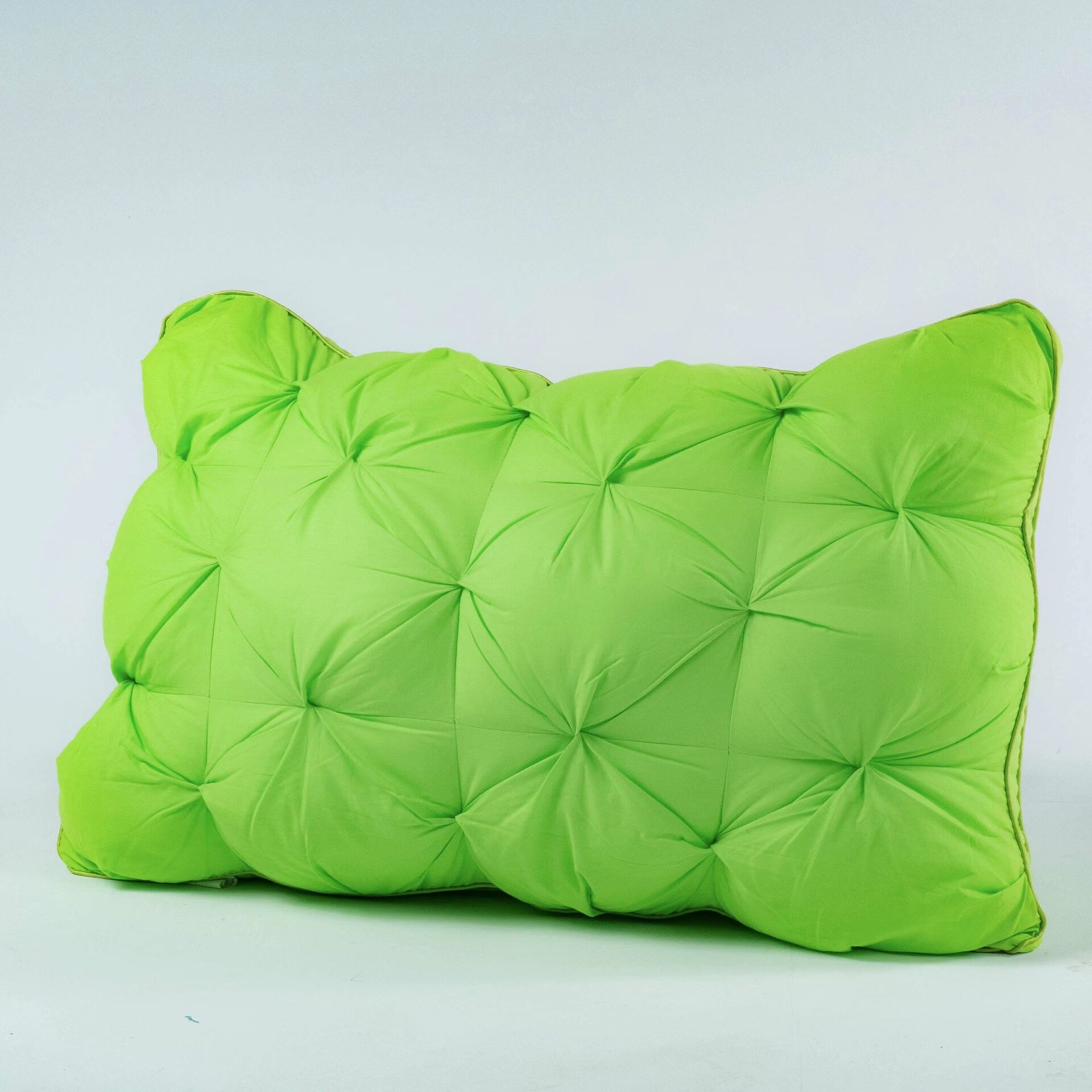 White Goose Down Feather Pillow Core Rectangle Bedroom Sleep Hotel Lumbar Pillow Down Mid-high Cervical Full Body Pillow 15-20cm: Green