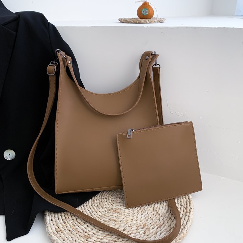 Vrouwen Simple Pu Zak, Grote Capaciteit Out-Deur Zak, cross-Body Tas Voor Ladiesgenuine Vrouwen Tas, Vrouwen Tas Met 2 Comp