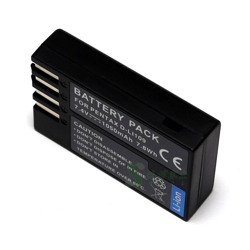 Batterie D-LI109 pour appareil photo PENTAX KP K-70 k-r K-30 K-50 K-S1 K-S2 K-500 K70 Kr K30 K50 KS1 KS2 K500 DSLR
