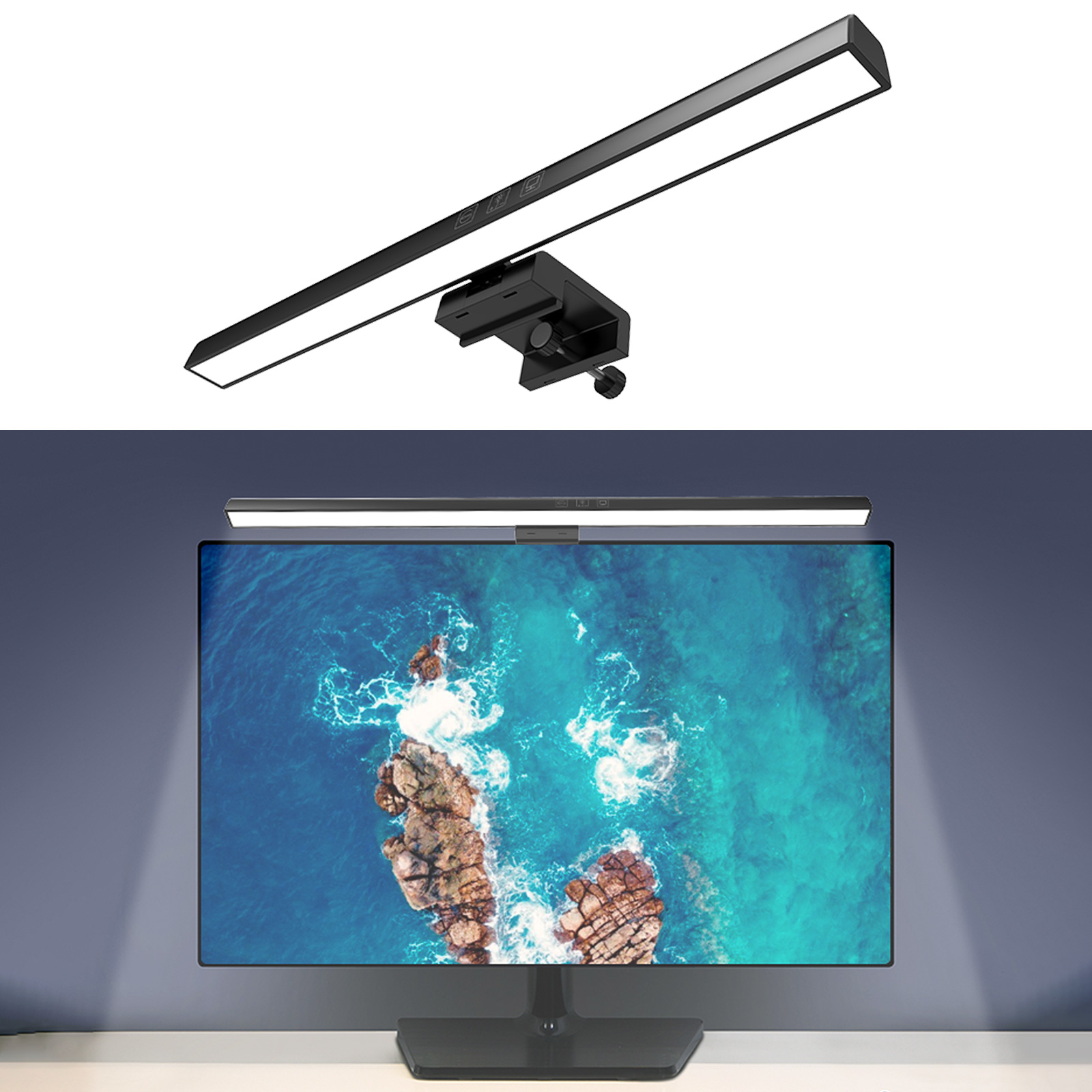 300/500mm led computer bureau schermbalk lamp traploos dimmen usb oplaadbare lamp leeslamp draagbare high touch lamp