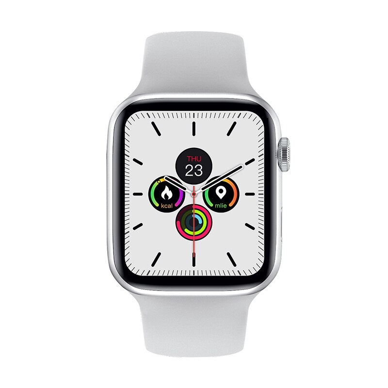 nouveauté S88 IWO 13 PRO montre intelligente femmes hommes série 6 jeux SmartWatch Bluetooth appel fréquence cardiaque ECG caméra à distance: Argent