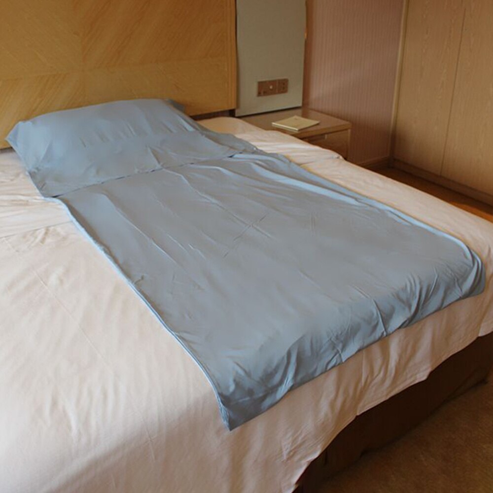 Portable Travel Sheet Sleeping Bag Washed Hotel Hotel Across Dirty Sleeping Bag Liner Lightweight Sleep Sack(Gray)