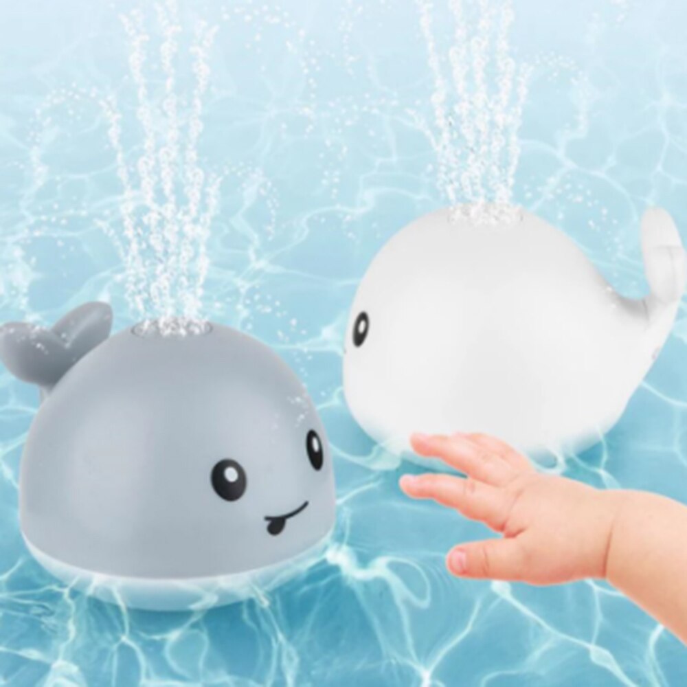 Cute Cartoon Whale Floating Spraying Water Bath Toys Spout Spray Shower Bathing Swimming Bathroom Toy